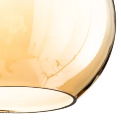 Deckenleuchte Sofia, Glasschirm amber