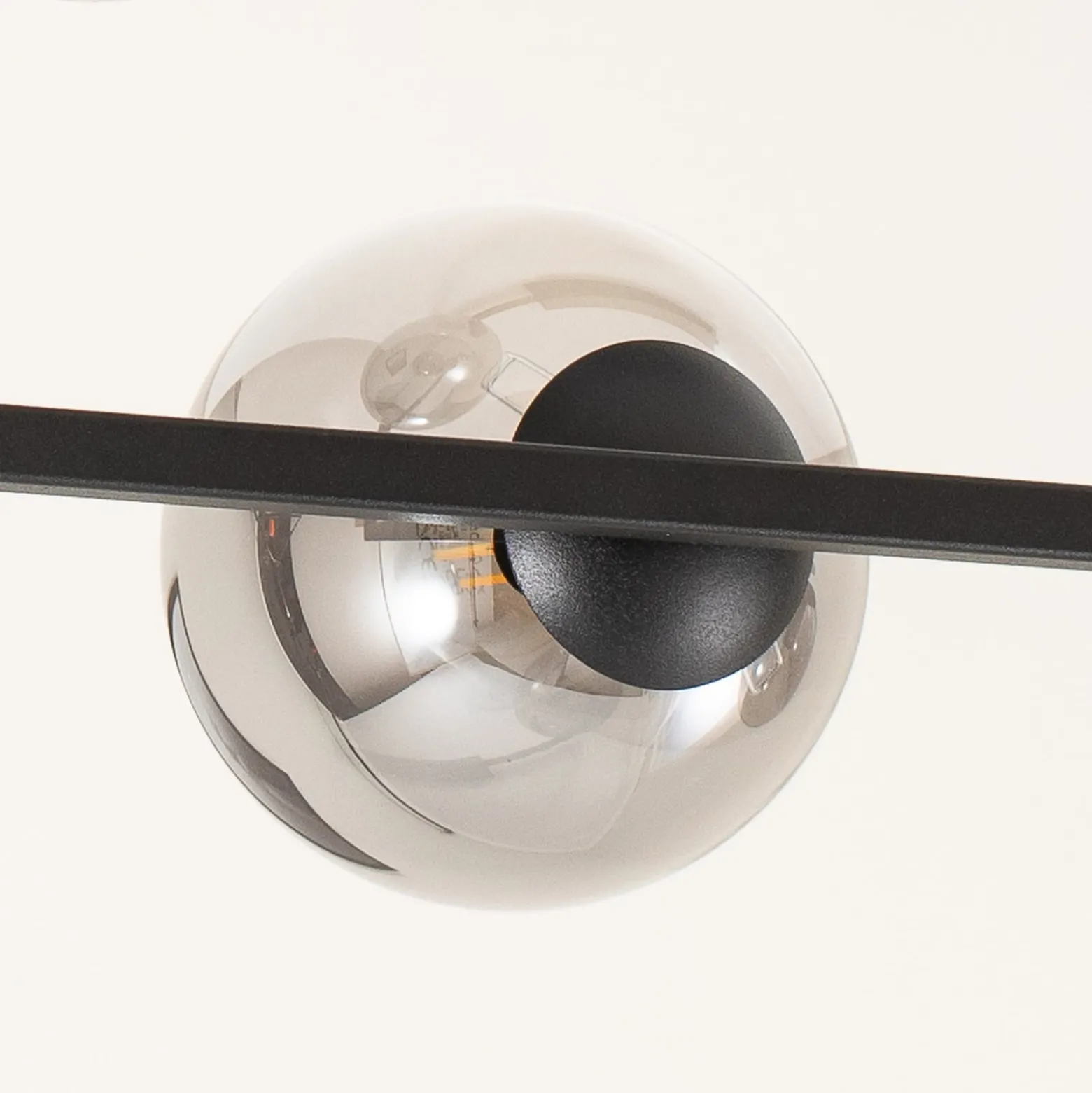 Deckenleuchte Soma, grafit/schwarz, Glas, E14