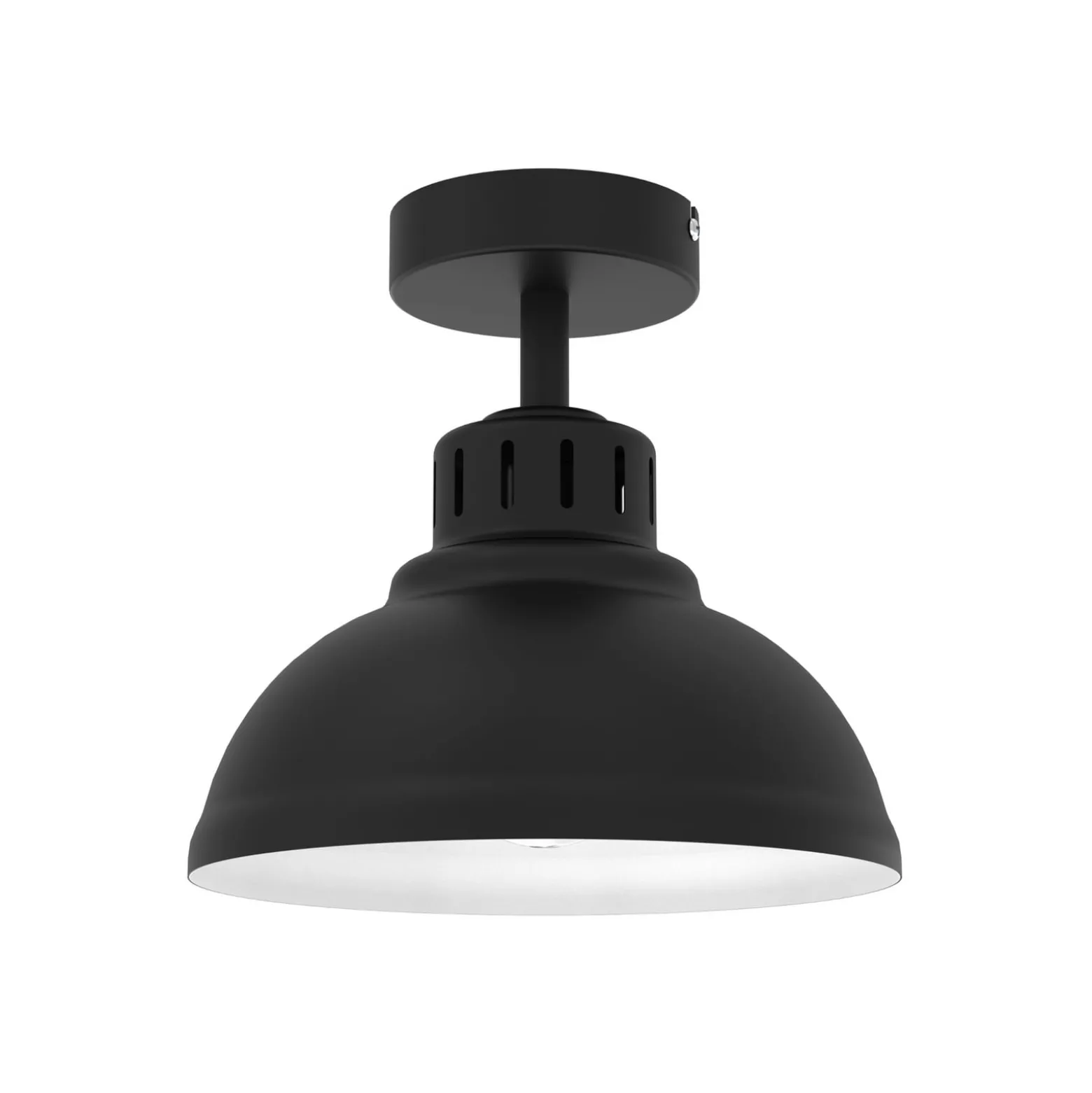 Deckenleuchte Sven, 1-flammig, schwarz, Stahl, E27