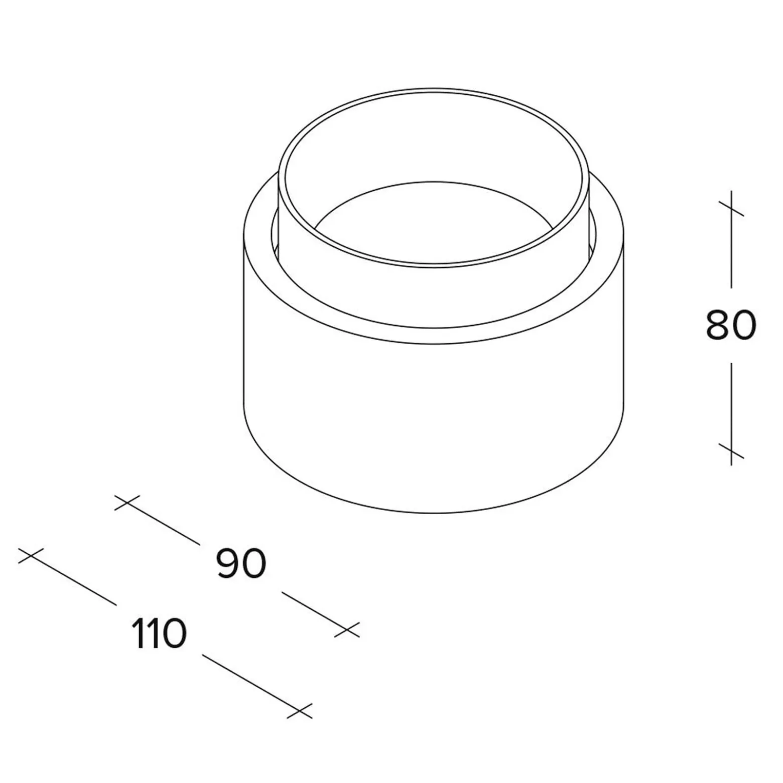 Deckenleuchte Syme, weiß, rund, Ø 11 cm, Gips, GX53