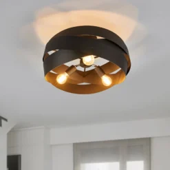 Deckenleuchte Tornado schwarz