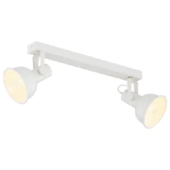 Deckenleuchte Trogir, beige, 2-flammig, Länge 27 cm