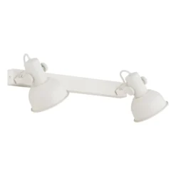 Deckenleuchte Trogir, beige, 2-flammig, Länge 27 cm