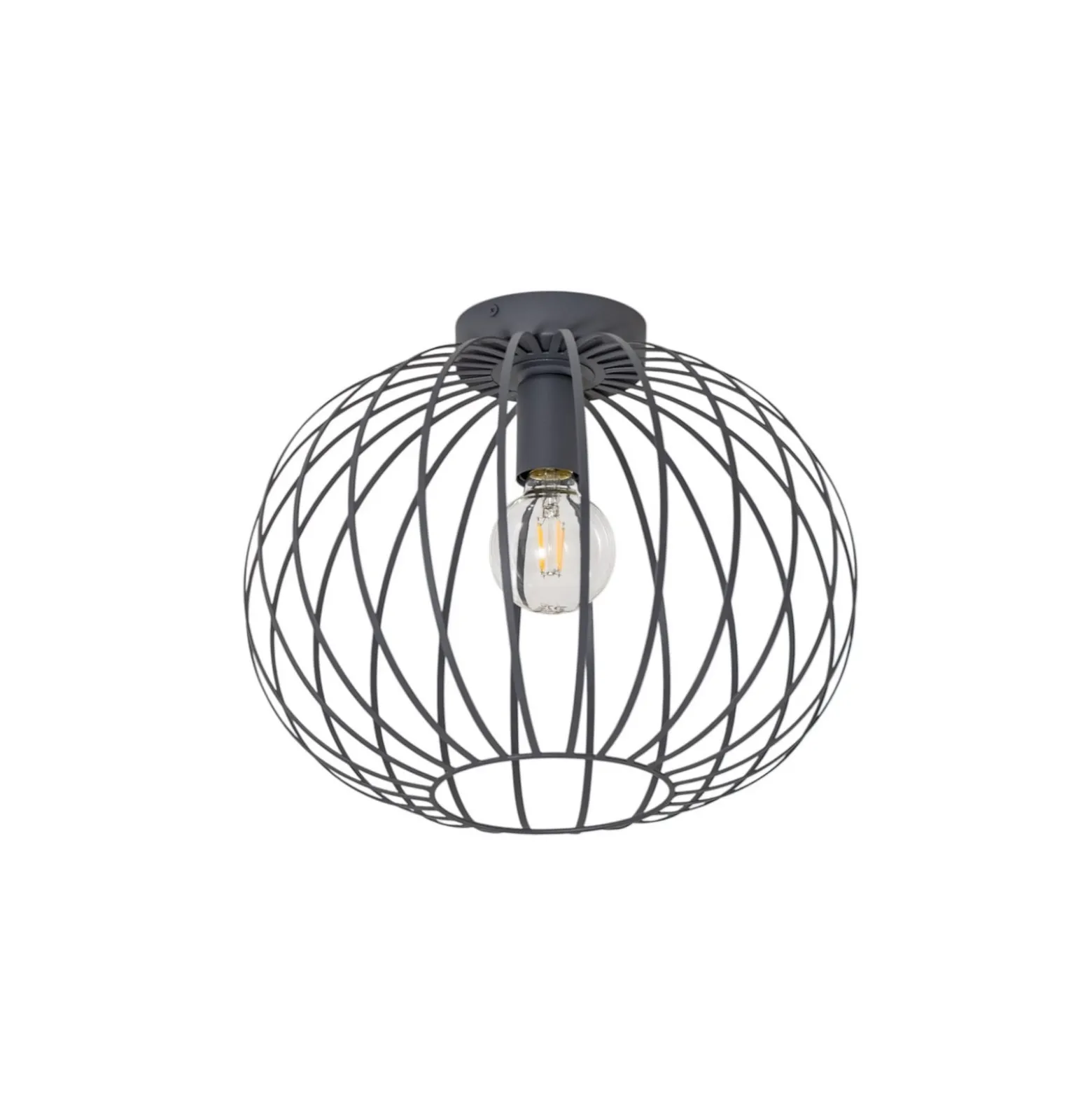 Deckenleuchte Valor, anthrazit, Stahl, Ø 40 cm