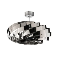 Deckenleuchte Vento, chromium-nickelfarben, Ø 60 cm, Metall