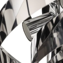 Deckenleuchte Vento, chromium-nickelfarben, Ø 60 cm, Metall