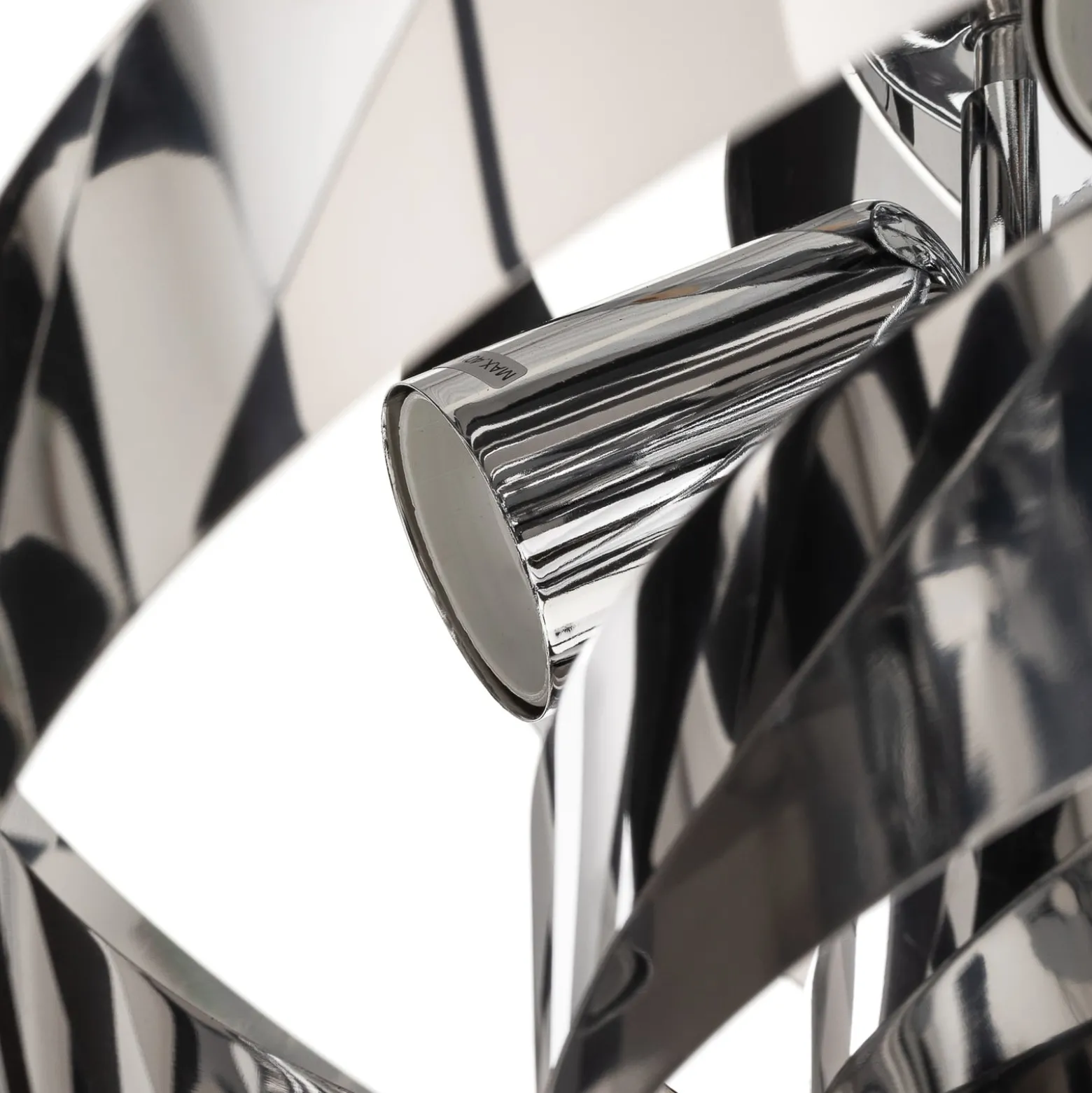 Deckenleuchte Vento, chromium-nickelfarben, Ø 60 cm, Metall