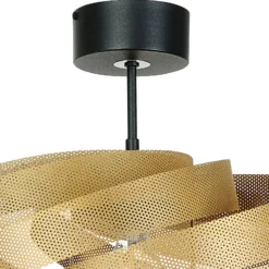 Deckenleuchte Vento, goldfarben, Ø 50 cm