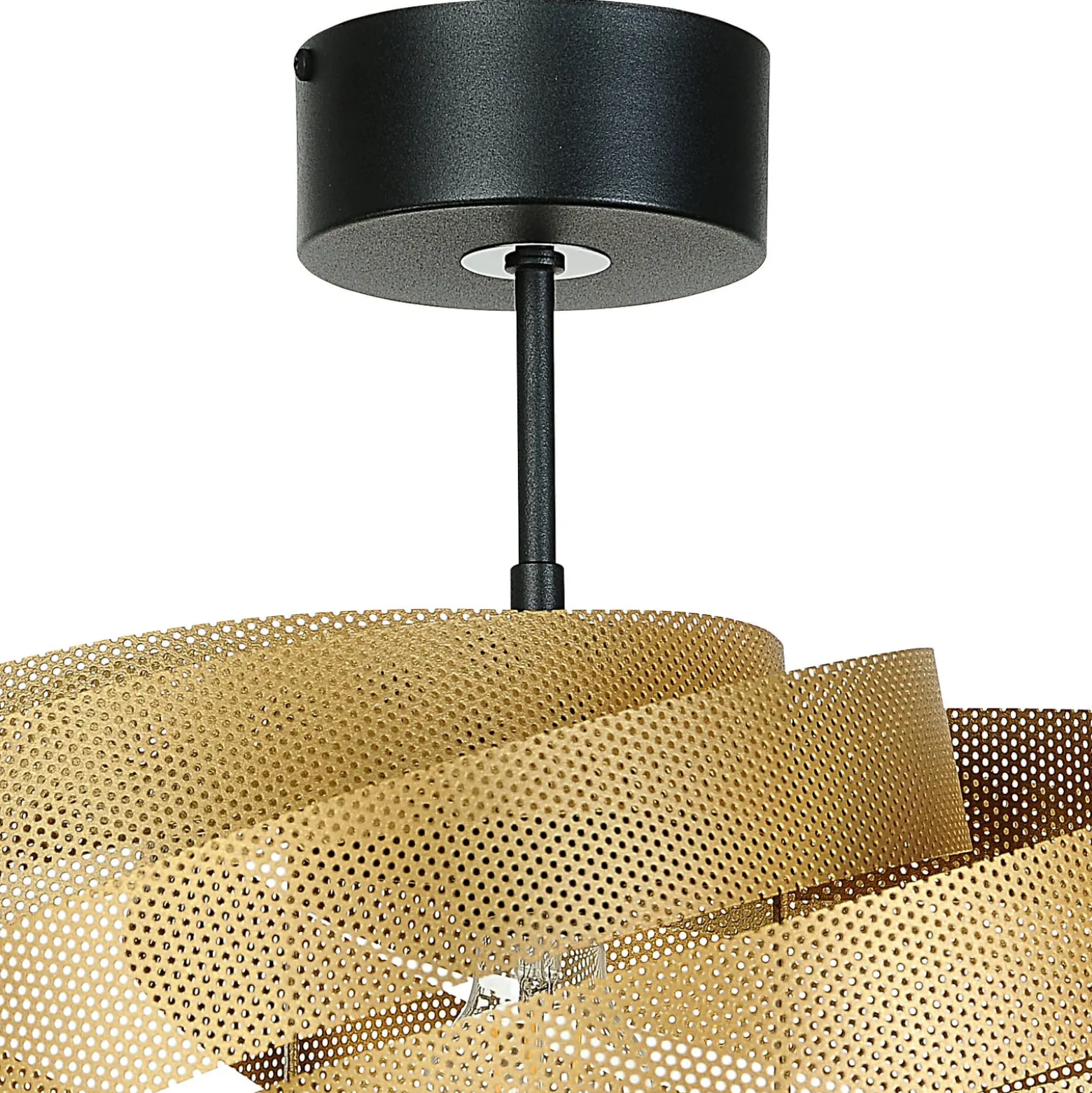 Deckenleuchte Vento, goldfarben, Ø 50 cm