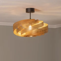 Deckenleuchte Vento, goldfarben, Ø 50 cm