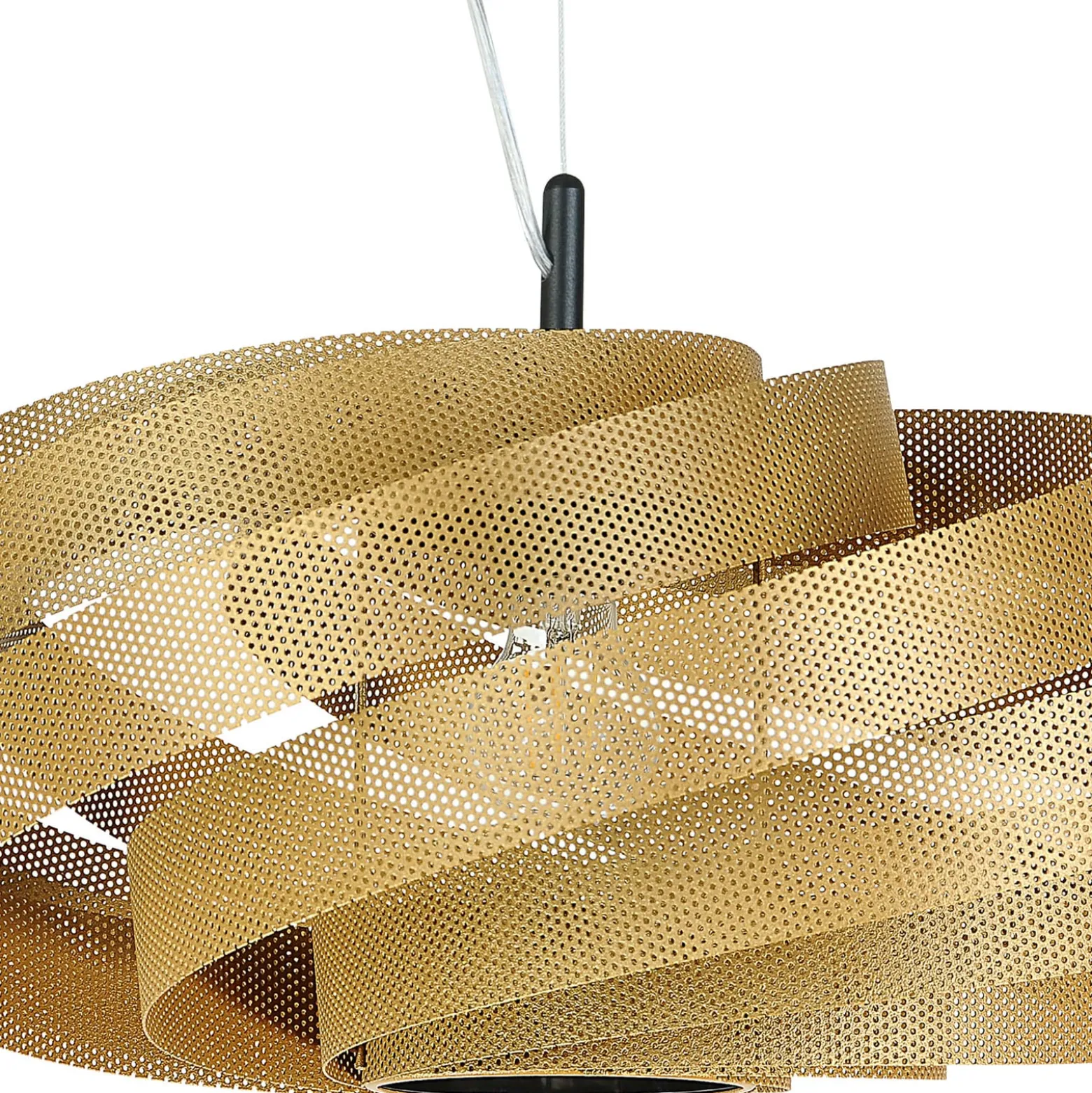 Deckenleuchte Vento, goldfarben, Ø 50 cm