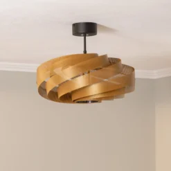 Deckenleuchte Vento, goldfarben, Ø 50 cm