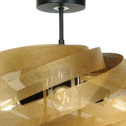 Deckenleuchte Vento, goldfarben, Ø 60 cm