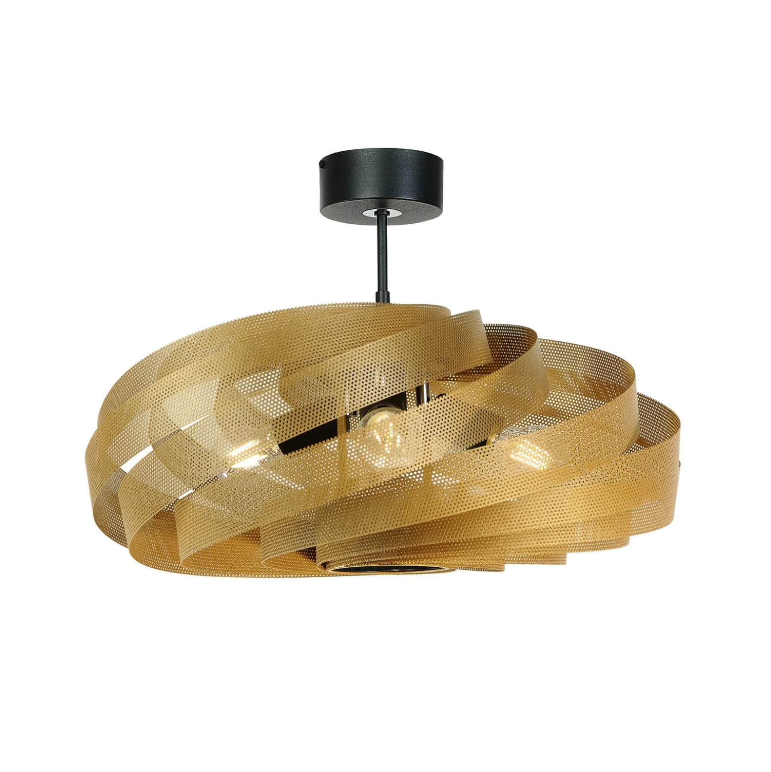 Deckenleuchte Vento, goldfarben, Ø 60 cm