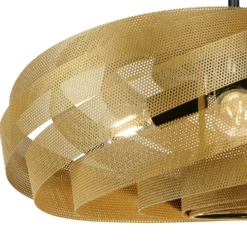 Deckenleuchte Vento, goldfarben, Ø 60 cm