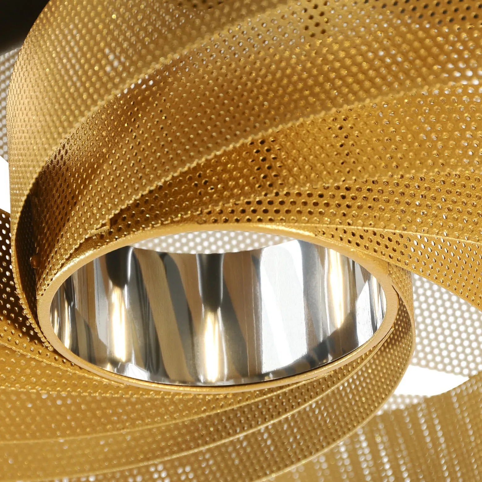 Deckenleuchte Vento, goldfarben, Ø 60 cm