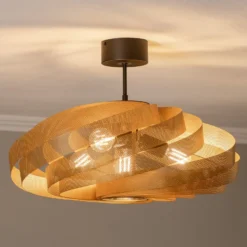 Deckenleuchte Vento, goldfarben, Ø 60 cm