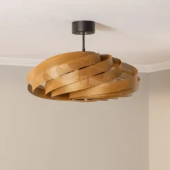 Deckenleuchte Vento, goldfarben, Ø 60 cm