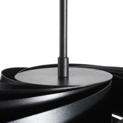 Deckenleuchte Vento, schwarz, Ø 60 cm, Metall, E27