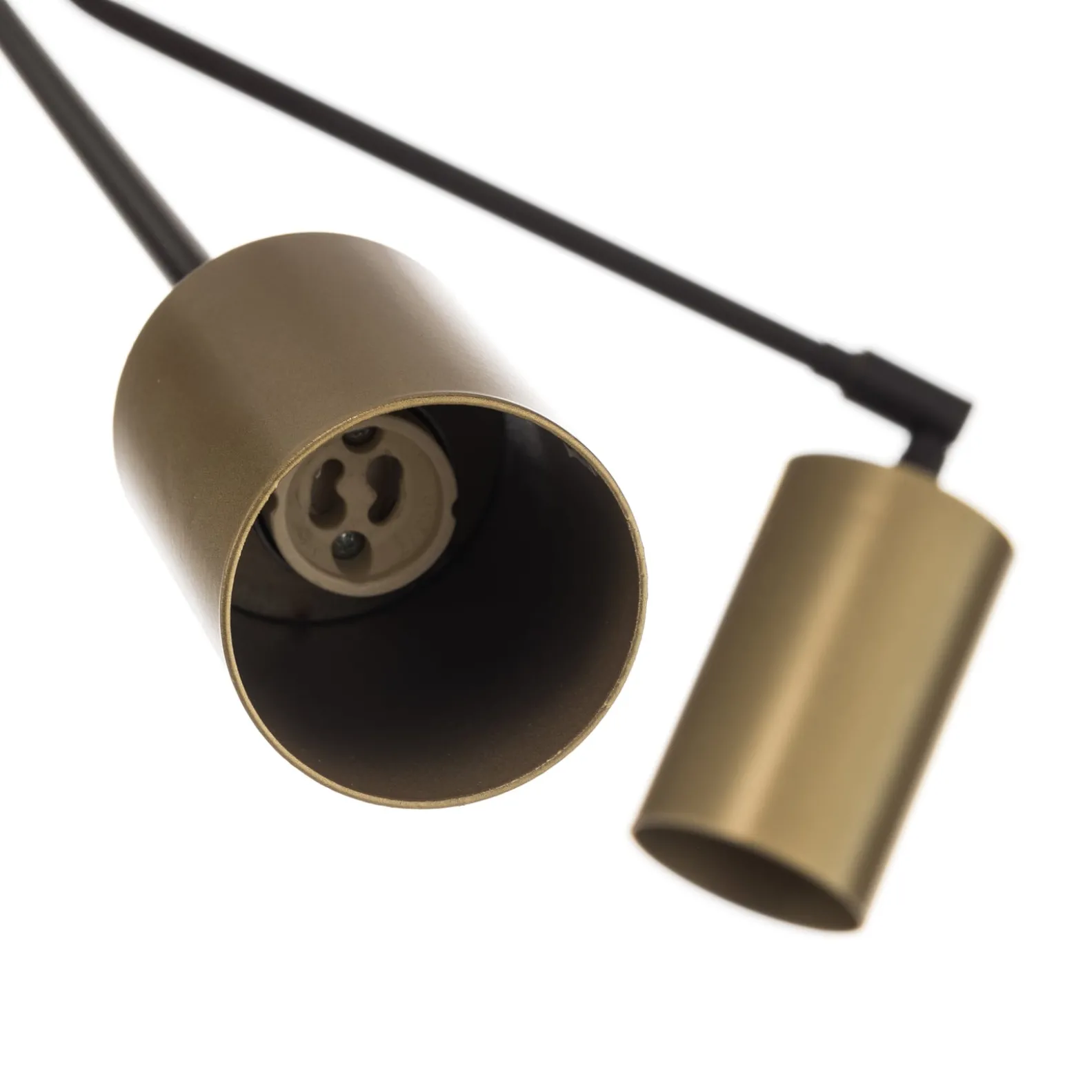 Deckenleuchte Verno 4 Black in Schwarz und Gold