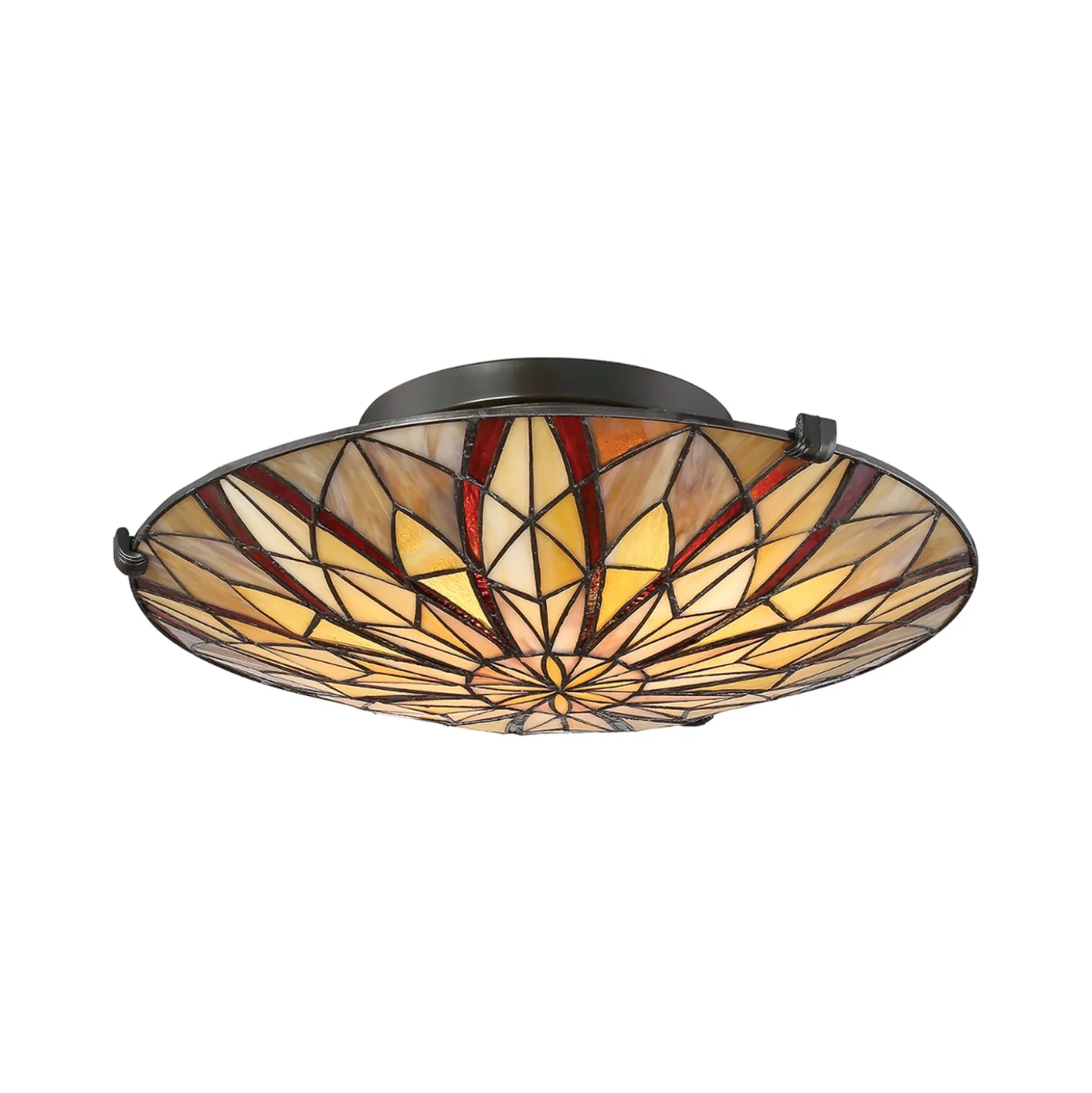 Deckenleuchte Victory mit Schirm im Tiffany-Stil