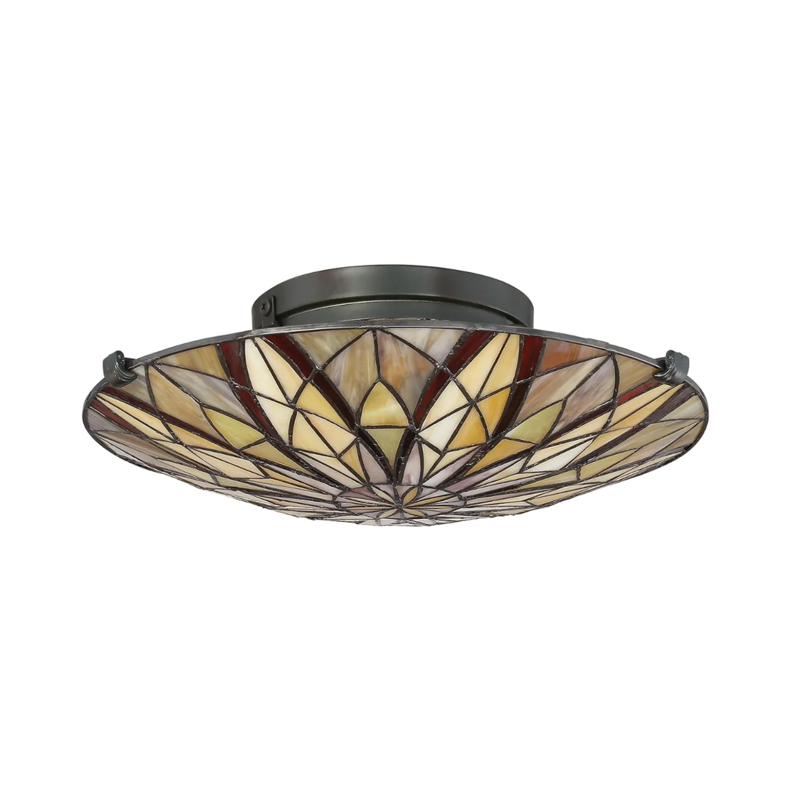 Deckenleuchte Victory mit Schirm im Tiffany-Stil