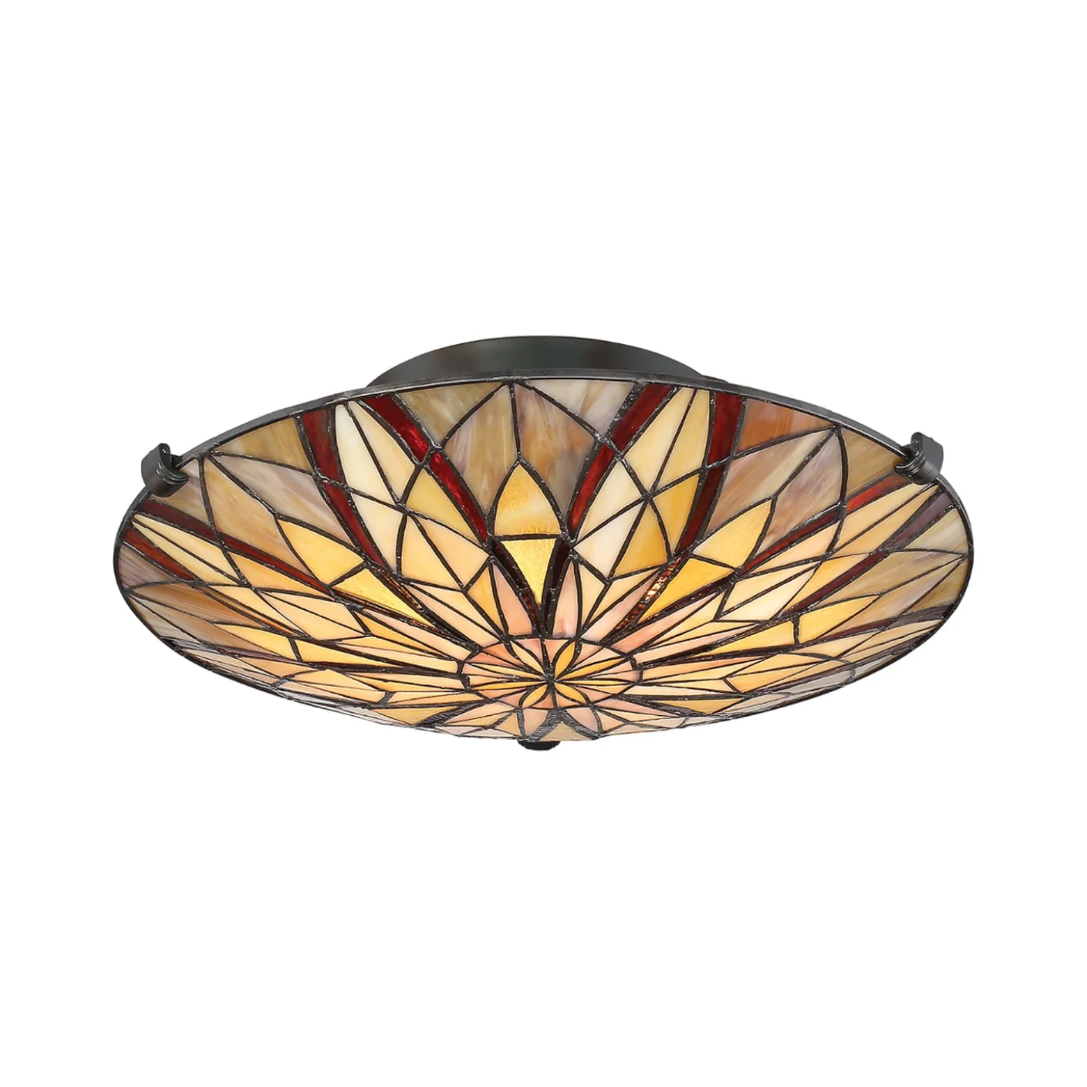 Deckenleuchte Victory mit Schirm im Tiffany-Stil