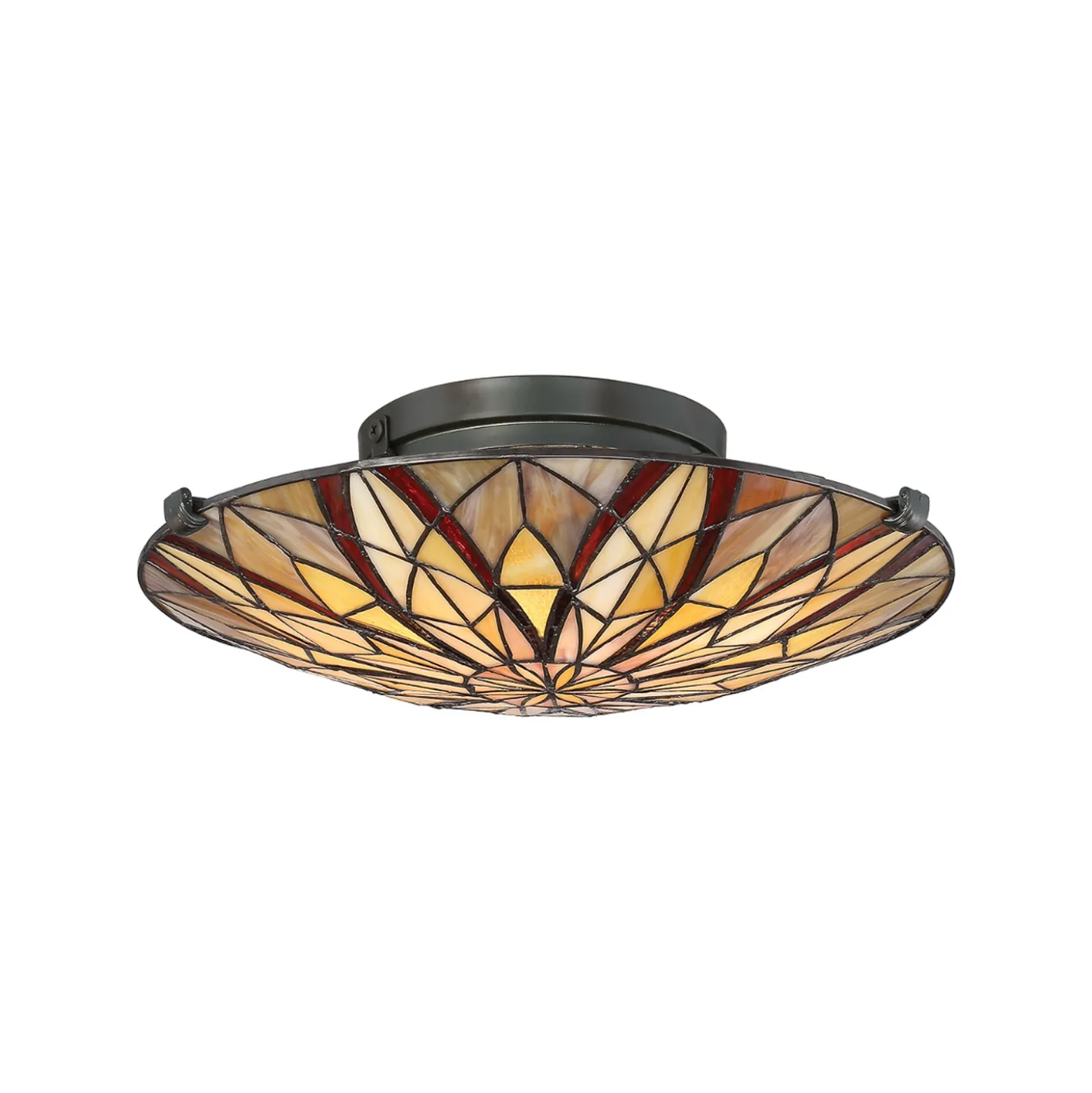 Deckenleuchte Victory mit Schirm im Tiffany-Stil