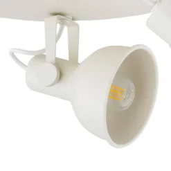 Deckenrondell Trogir, beige, 3-flammig, Stahl, Ø 30 cm
