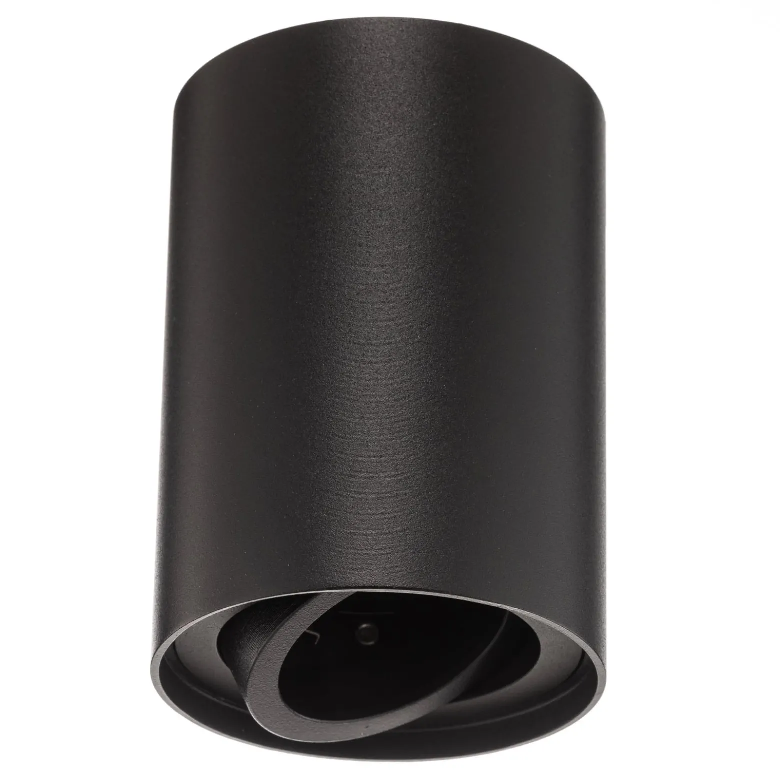 Deckenspot Bima, rund schwarz