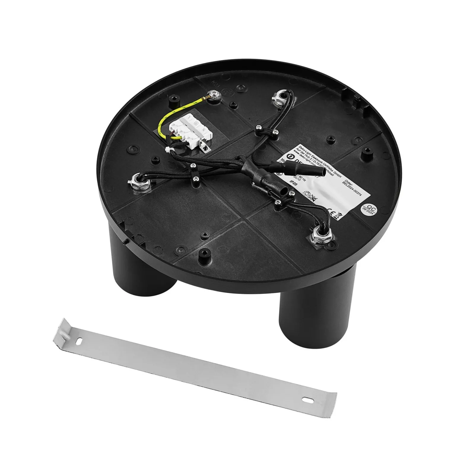 Deckenspot CAN TILT, schwarz, Ø 25 cm, 3-flammig Metall GU10