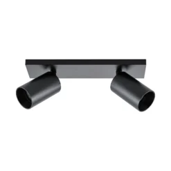 Deckenspot CAN TILT, schwarz, 31 x 9 cm, 2-flg., Metall GU10