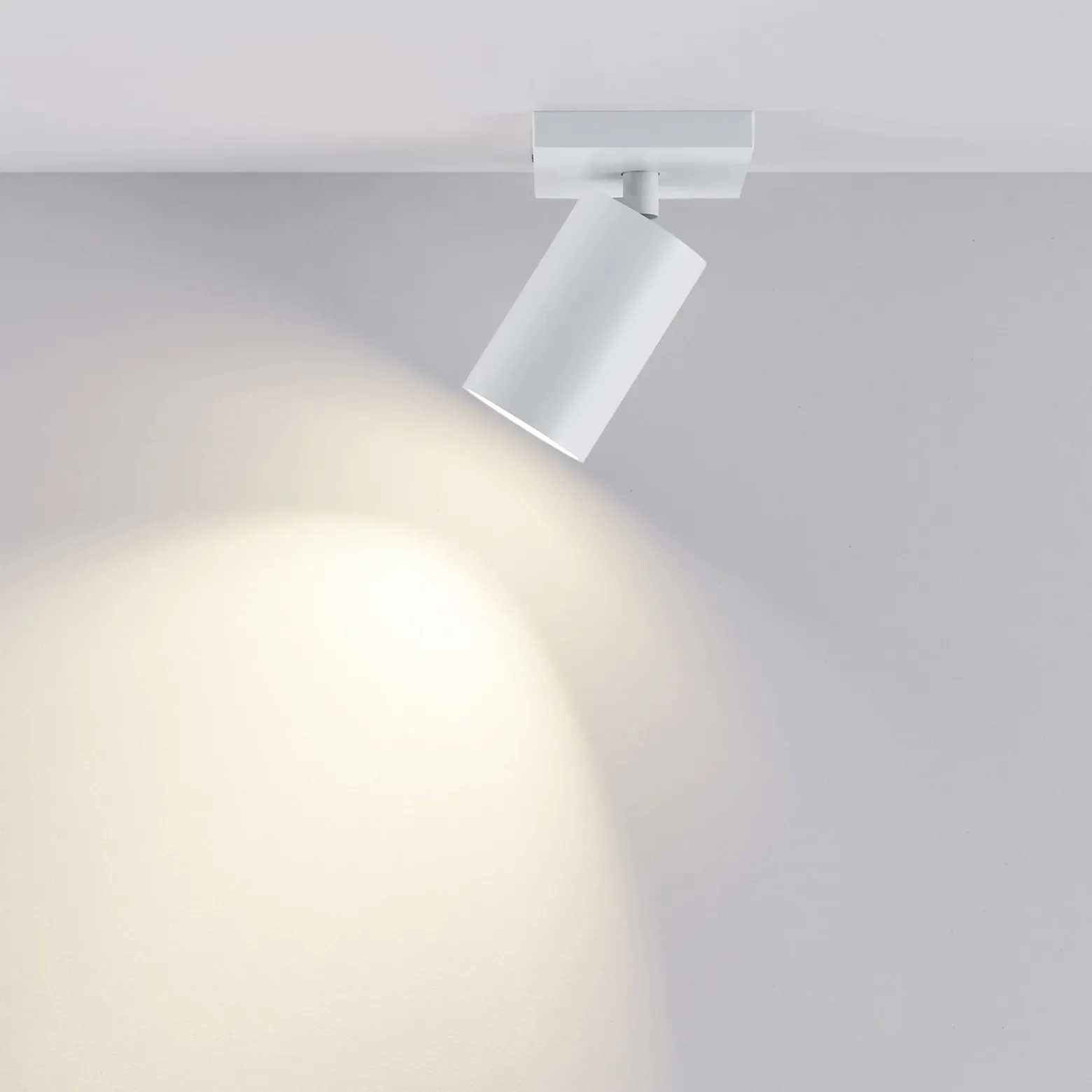 Deckenspot CAN TILT, weiß, 11 x 9 cm, 1-flammig, Metall GU10
