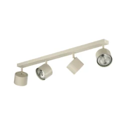 Deckenspot Chloe, creme, vierflammig, verstellbar