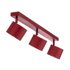 Deckenspot Chloe verstellbar dreiflammig, rot