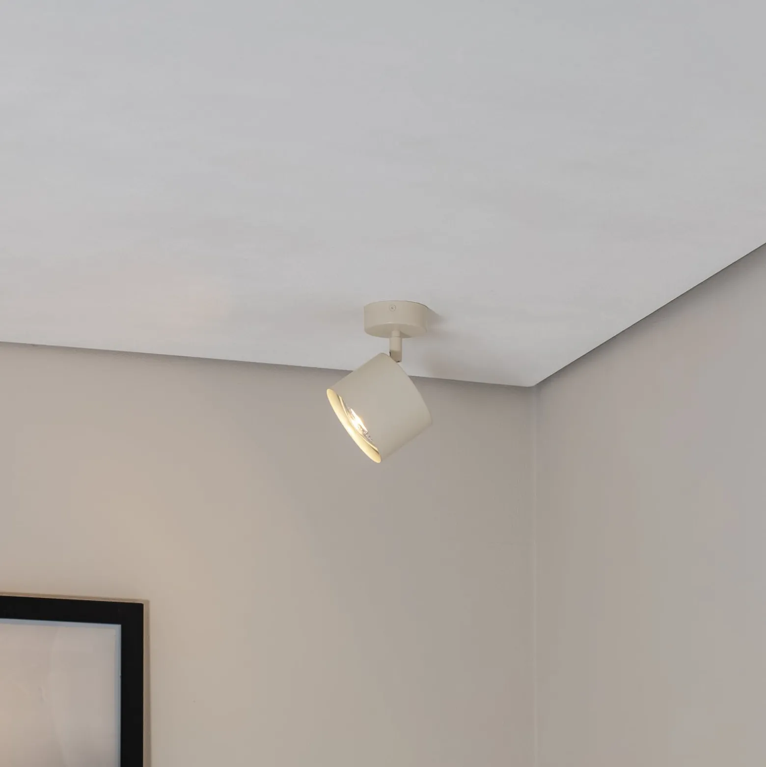 Deckenspot Chloe verstellbar einflammig, beige