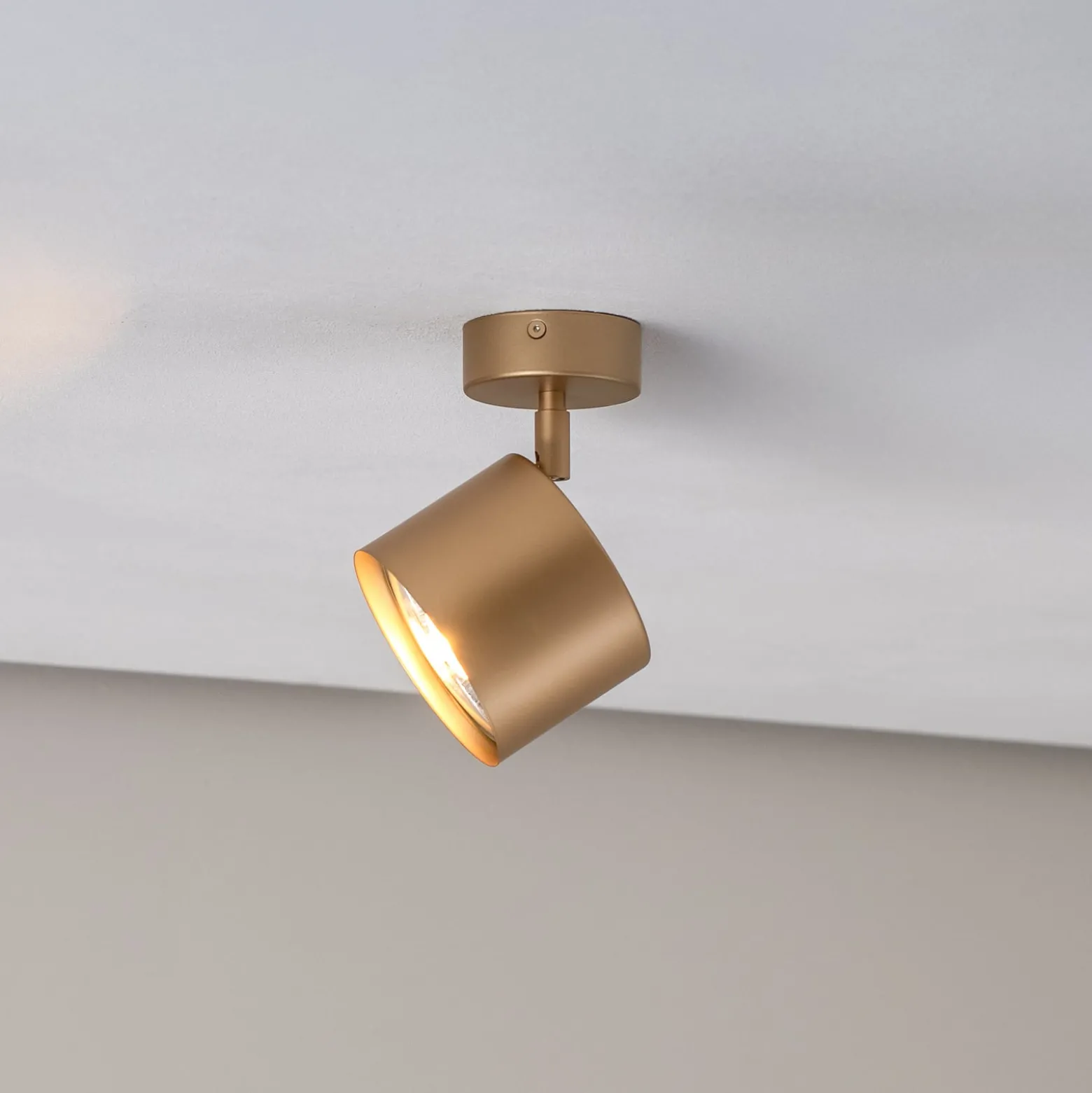 Deckenspot Chloe verstellbar einflammig, gold