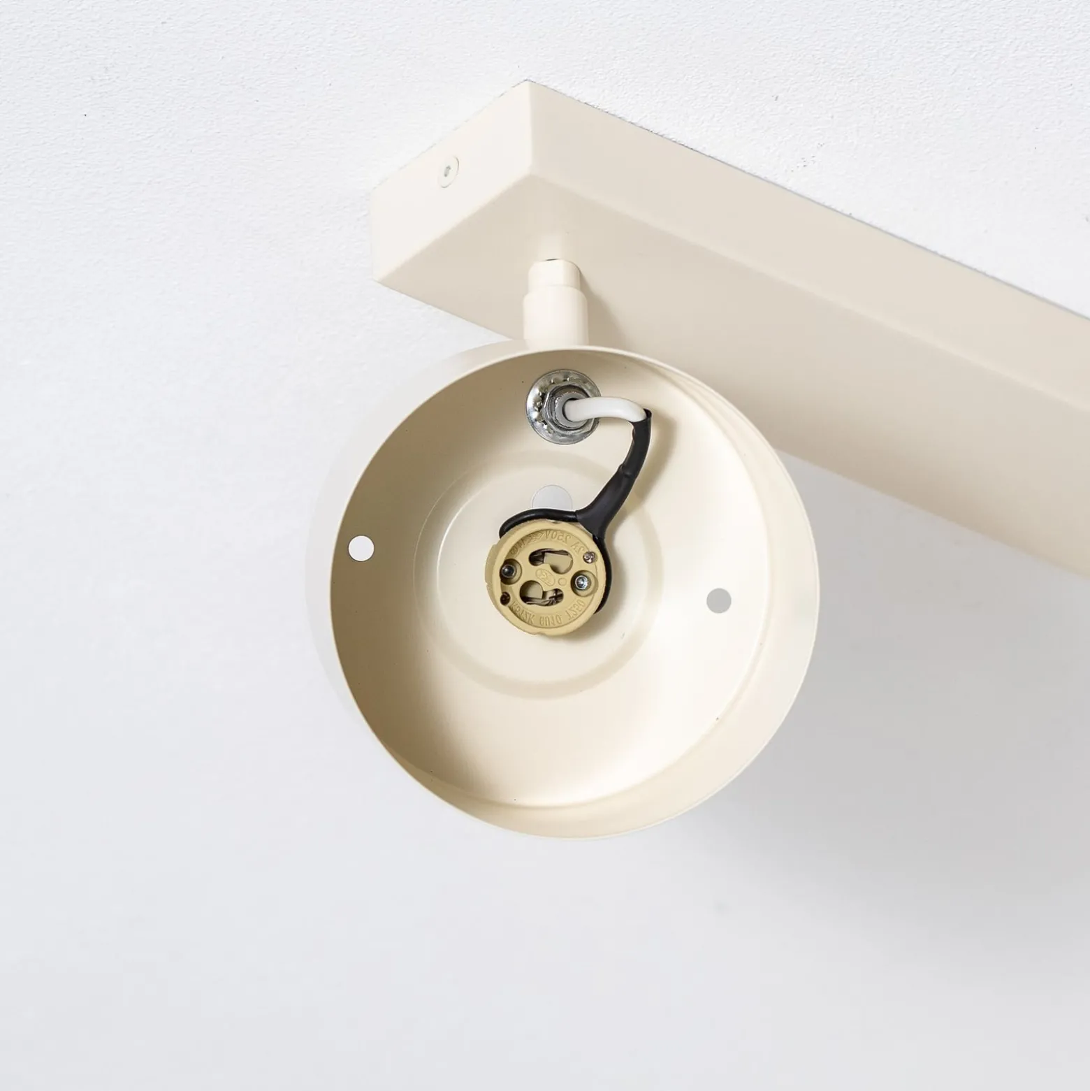 Deckenspot Chloe verstellbar zweiflammig, beige