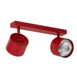 Deckenspot Chloe verstellbar zweiflammig, rot