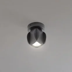 Deckenspot GAMBIT, schwarz, Ø 10 cm, Metall, GU10-LED