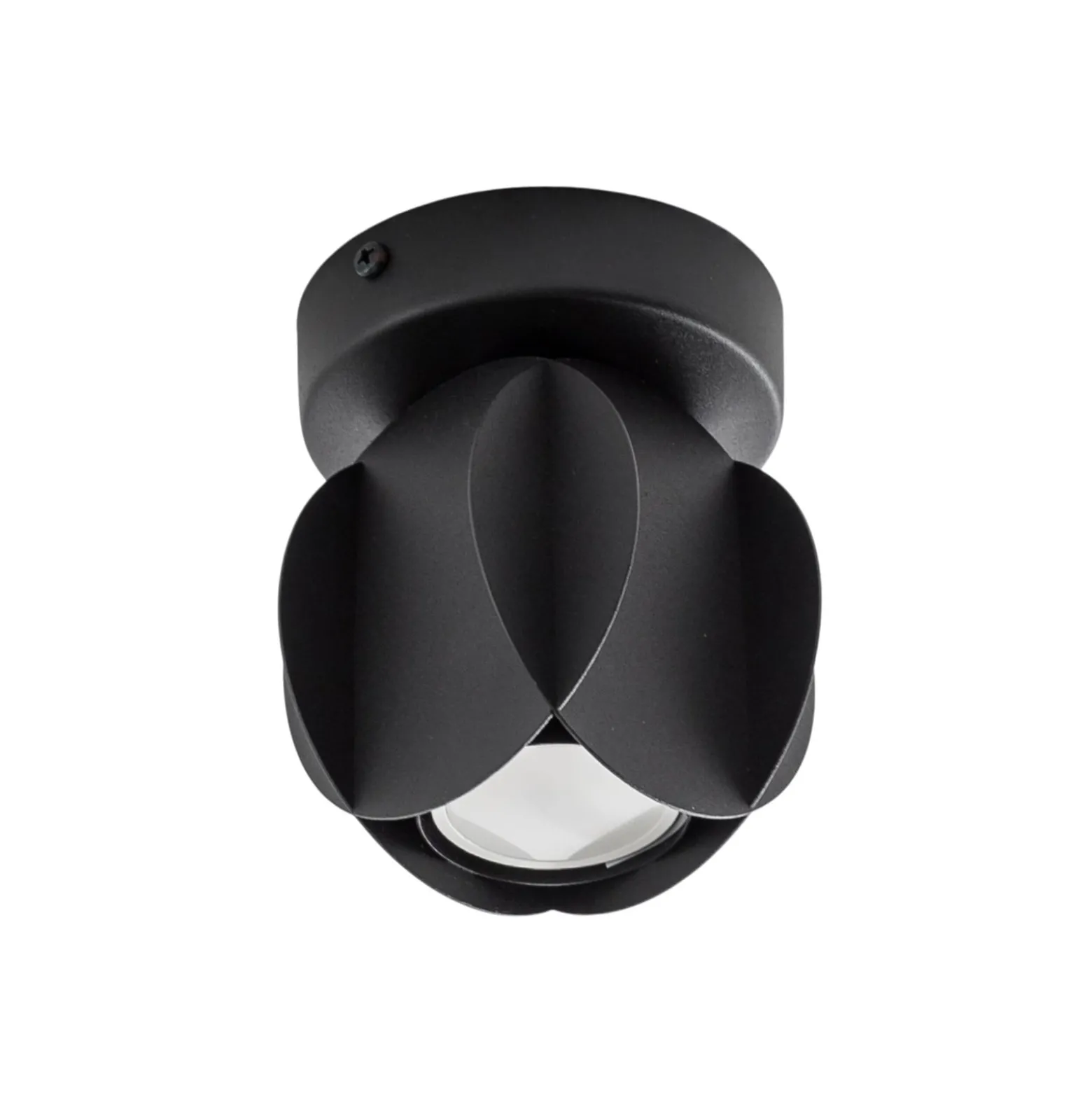 Deckenspot GAMBIT, schwarz, Ø 10 cm, Metall, GU10-LED