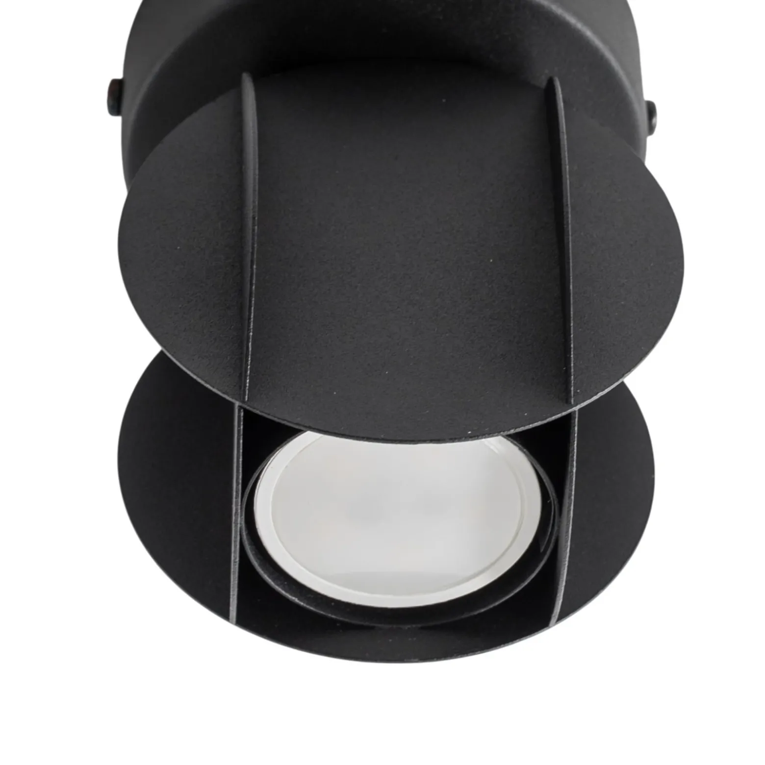 Deckenspot GAMBIT, schwarz, Ø 10 cm, Metall, GU10-LED
