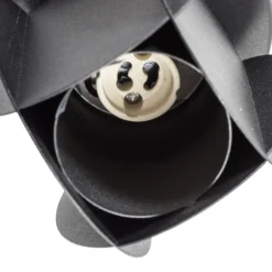 Deckenspot GAMBIT, schwarz, Ø 10 cm, Metall, GU10-LED