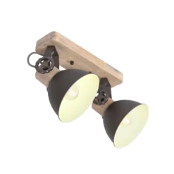 Deckenspot Gearwood, 2-flammig, anthrazit