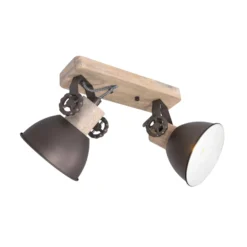 Deckenspot Gearwood, 2-flammig, anthrazit