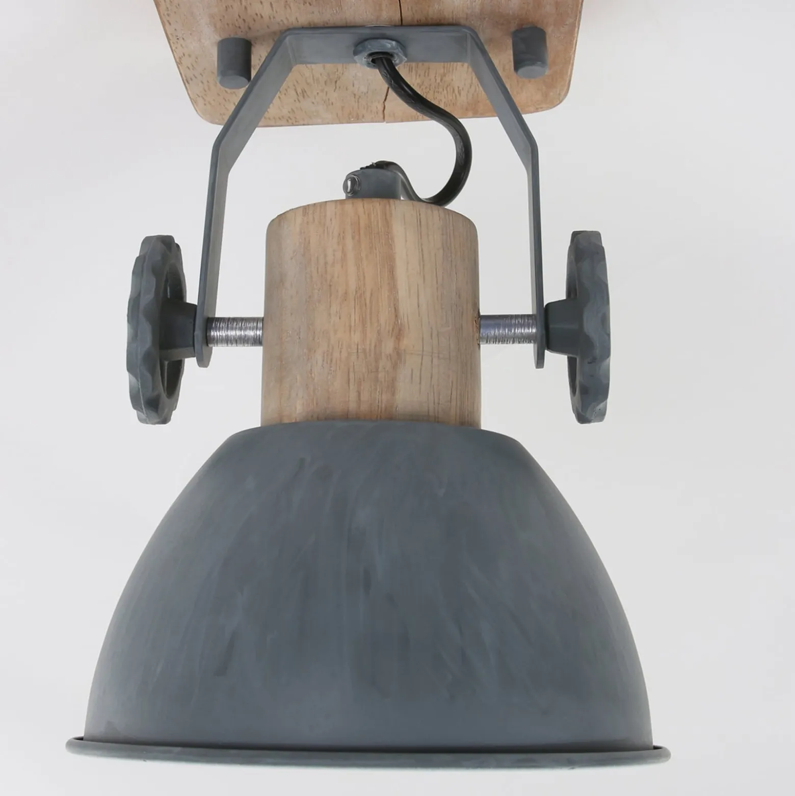 Deckenspot Gearwood, 1-flammig, grau