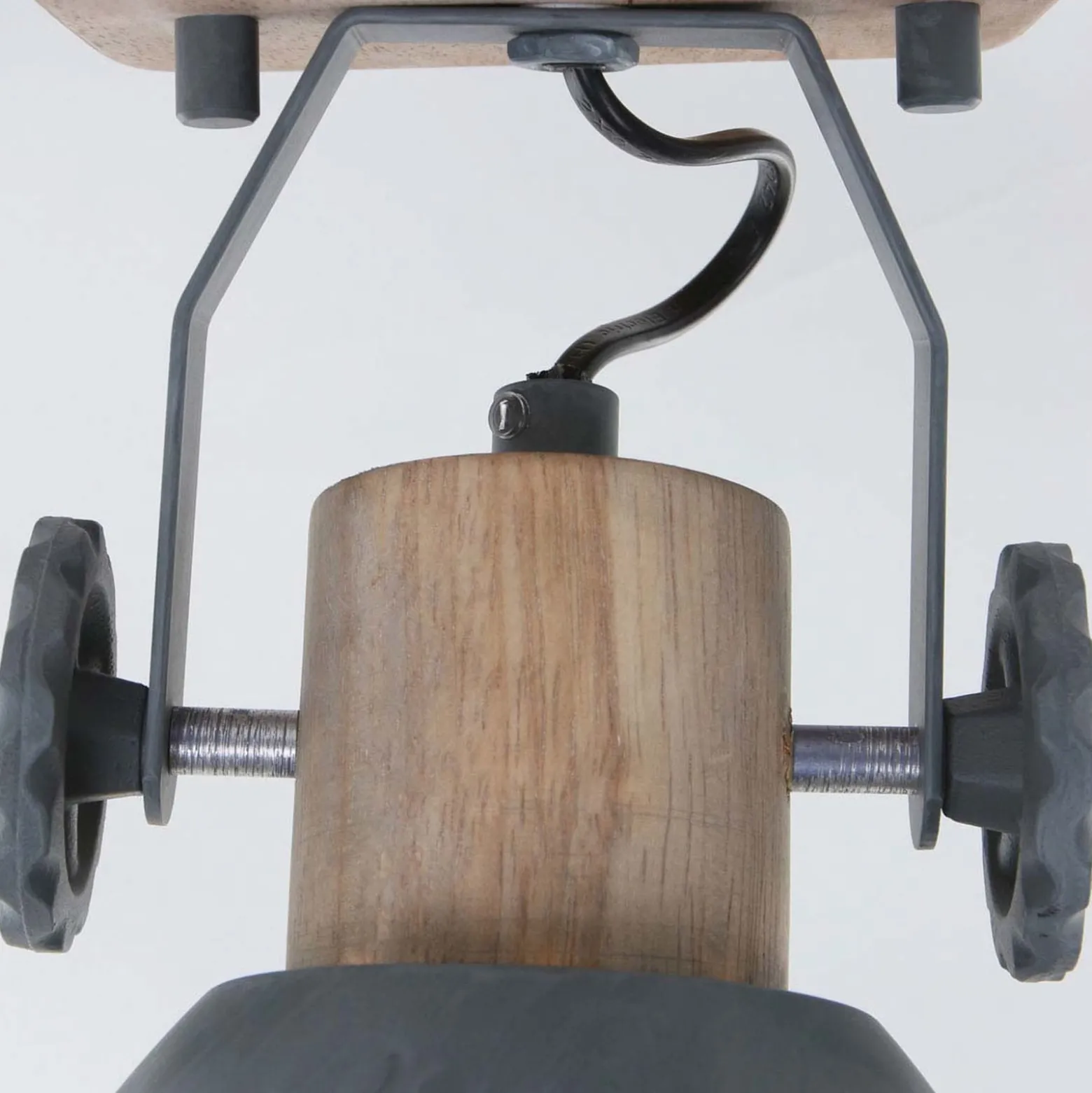Deckenspot Gearwood, 1-flammig, grau