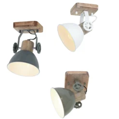 Deckenspot Gearwood, 1-flammig, grau