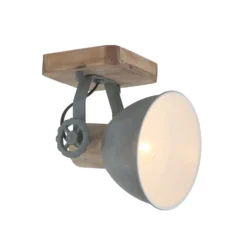 Deckenspot Gearwood, 1-flammig, grau