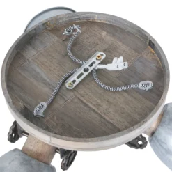 Deckenspot Gearwood, 3-flammig rund, grau